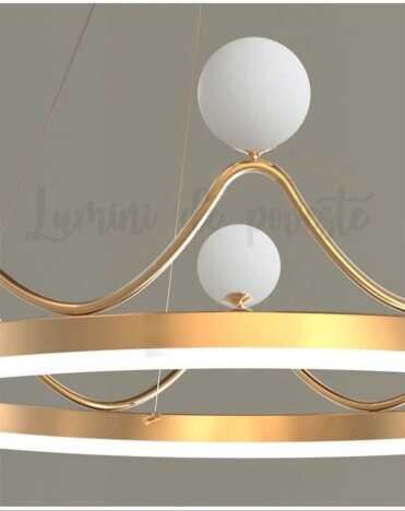 Candelabru LED Queen, 8 surse de iluminare, Lumina: Cald, Natural, Rece